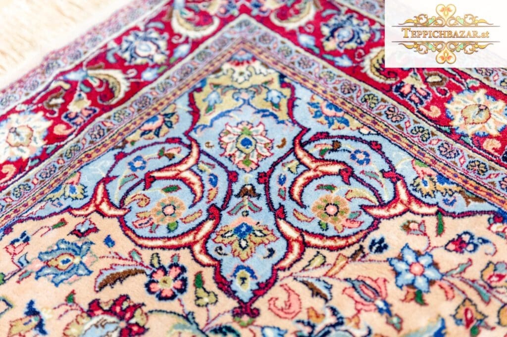 Perserteppich Kashan 225 x 140 cm handgeknüpft (Verkauft)