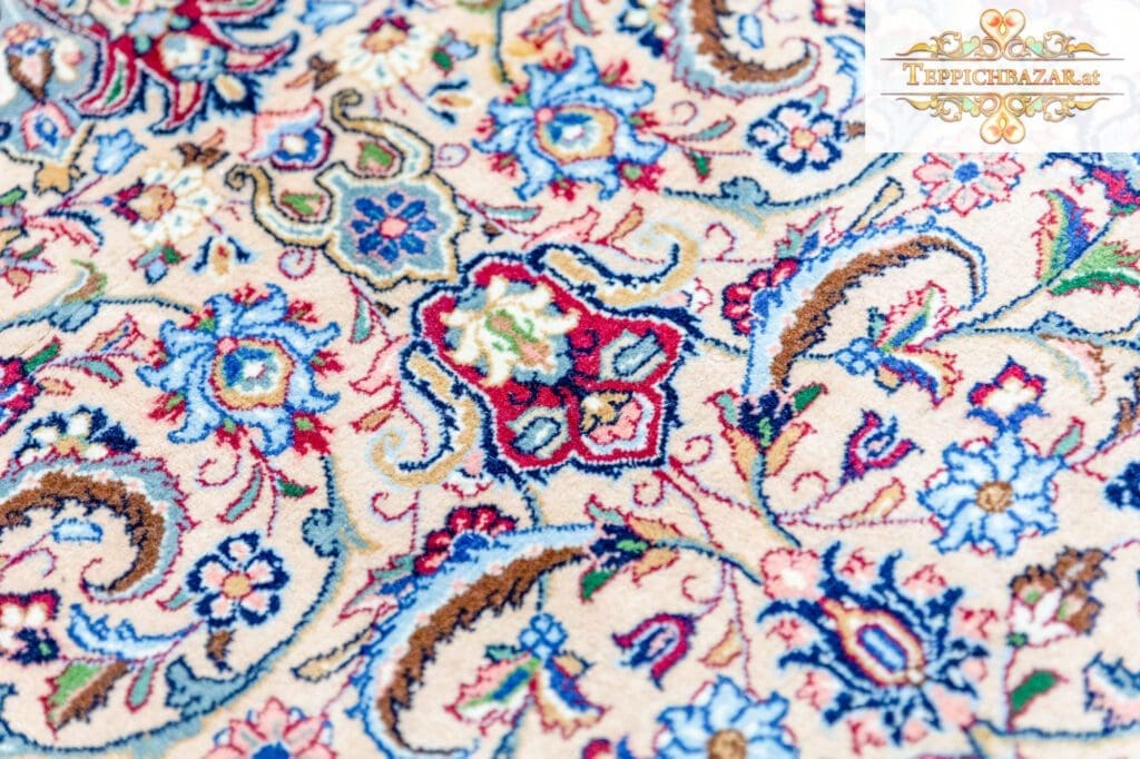 Perserteppich Kashan 225 x 140 cm handgeknüpft (Verkauft)