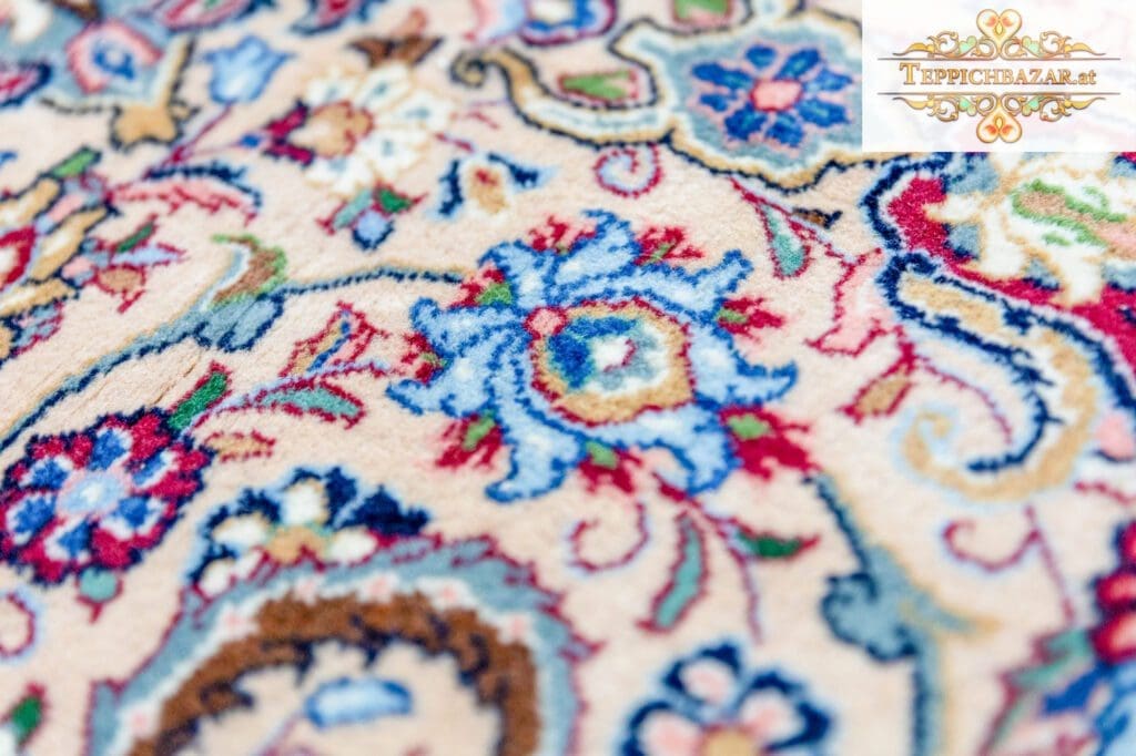 Perserteppich Kashan 225 x 140 cm handgeknüpft (Verkauft)