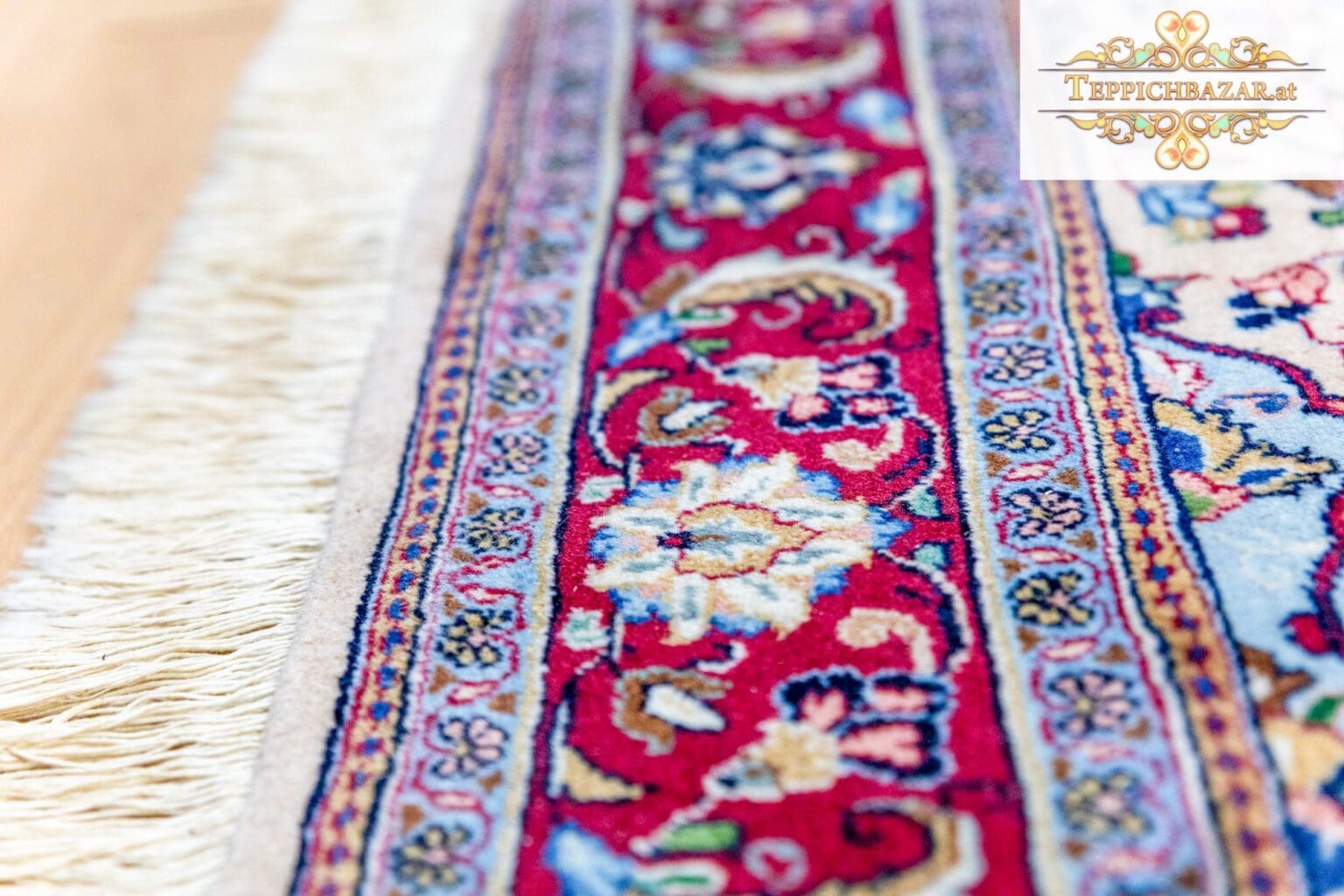 Perserteppich Kashan 225 x 140 cm handgeknüpft (Verkauft)