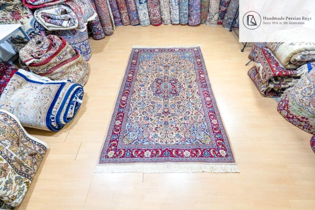 Perserteppich Kashan 225 x 140 cm handgeknüpft (Verkauft)