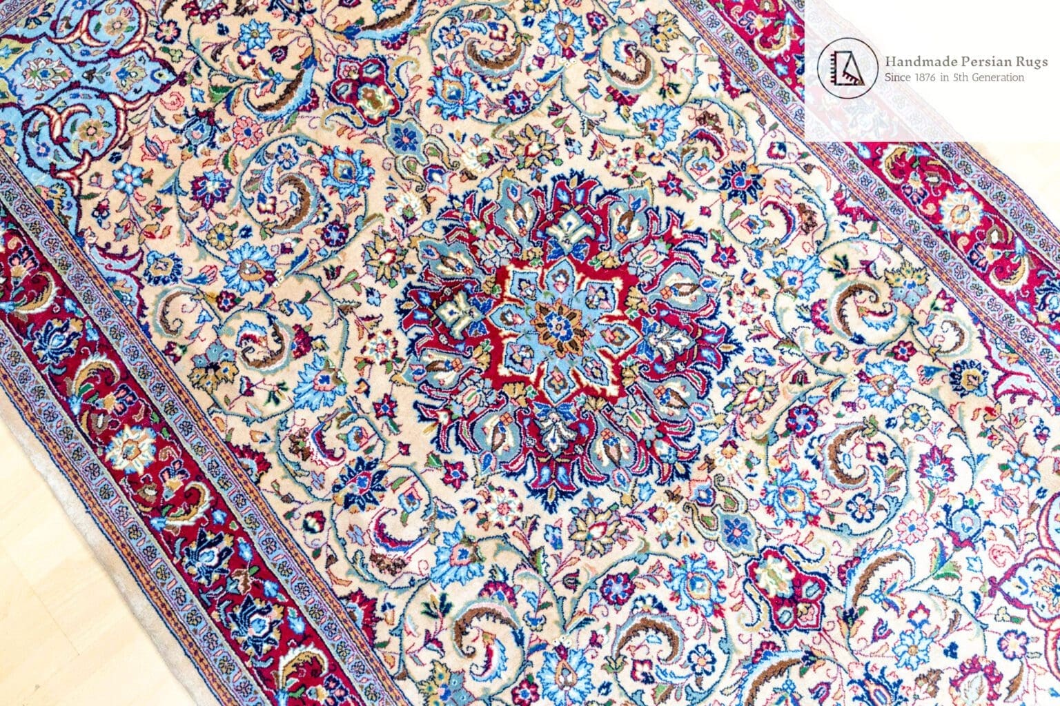 Perserteppich Kashan 225 x 140 cm handgeknüpft (Verkauft)