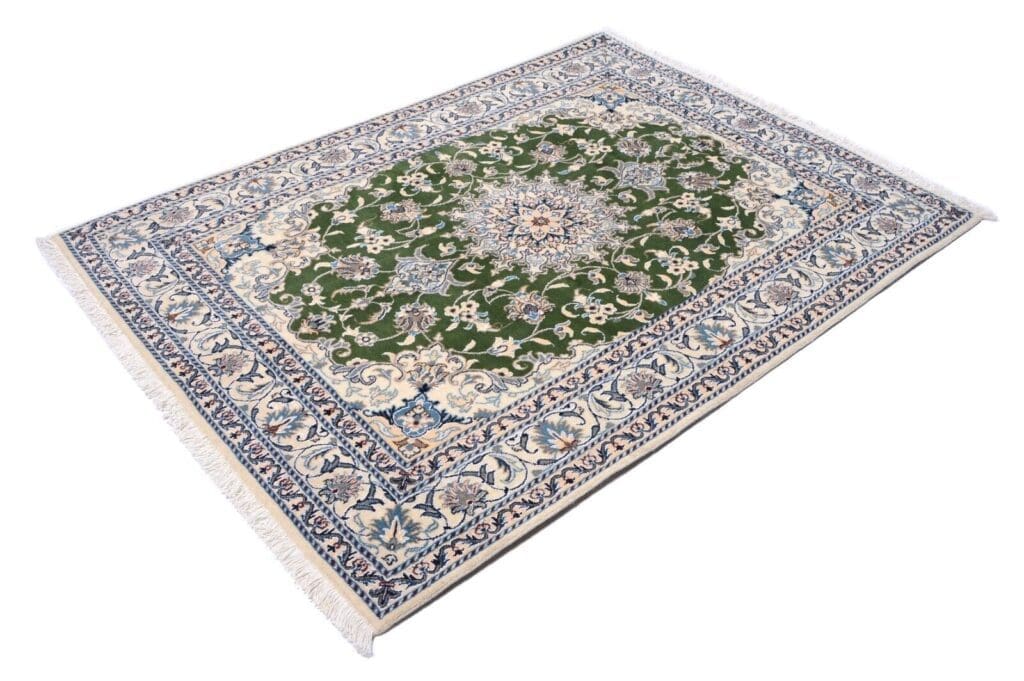 Perserteppich Nain 200 x 149 cm Wolle handgeknüpft