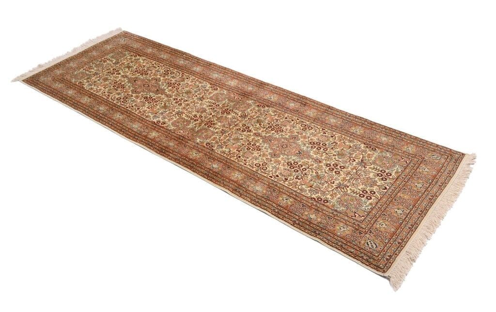 Orientteppich 219 x 76 cm Seide handgeknüpft