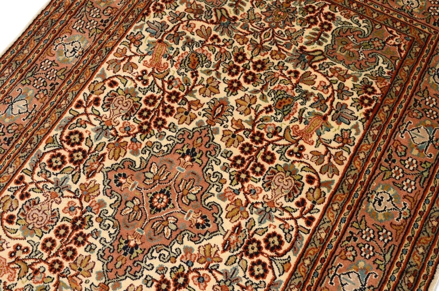 Orientteppich 219 x 76 cm Seide handgeknüpft