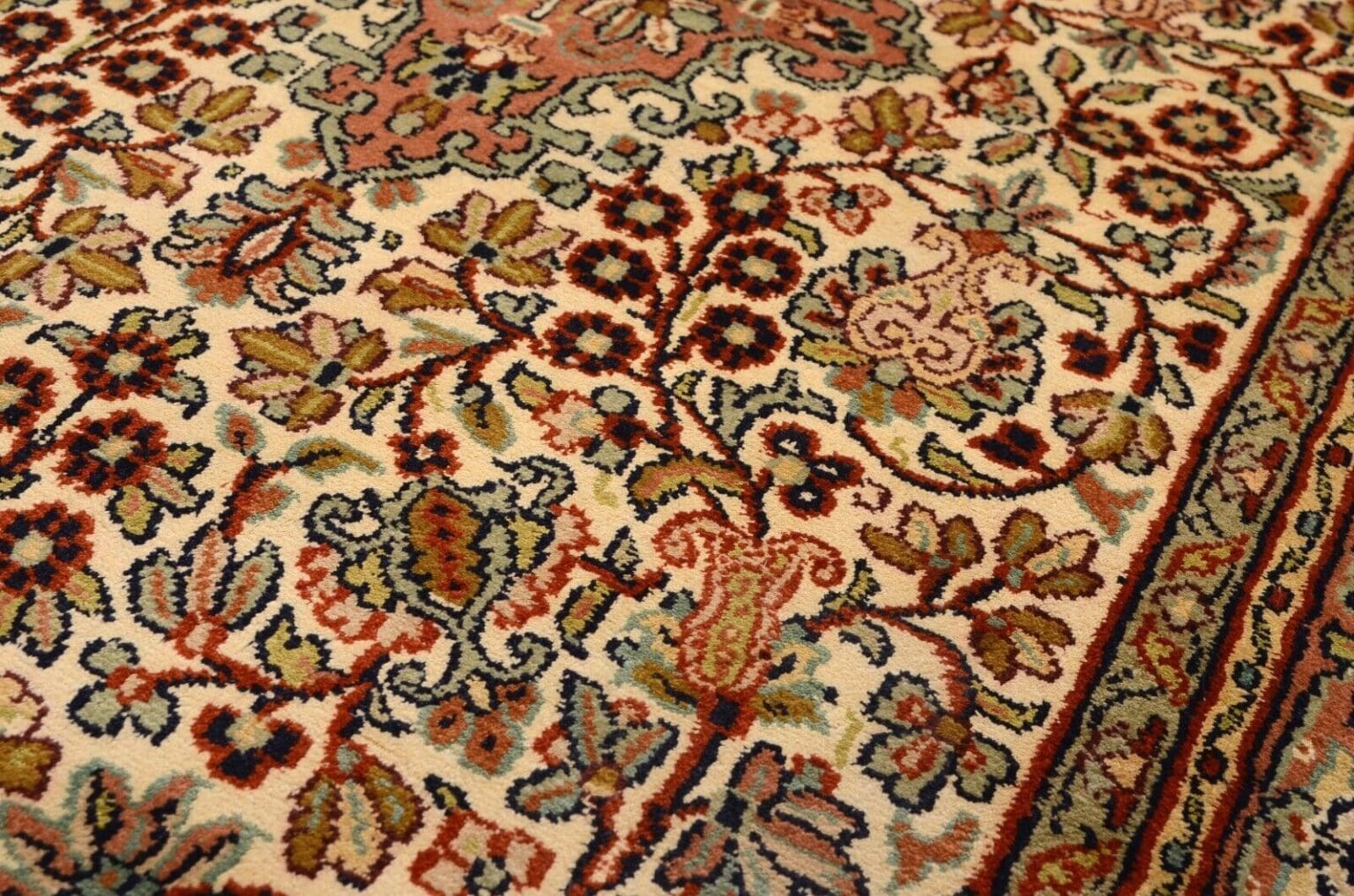 Orientteppich 219 x 76 cm Seide handgeknüpft