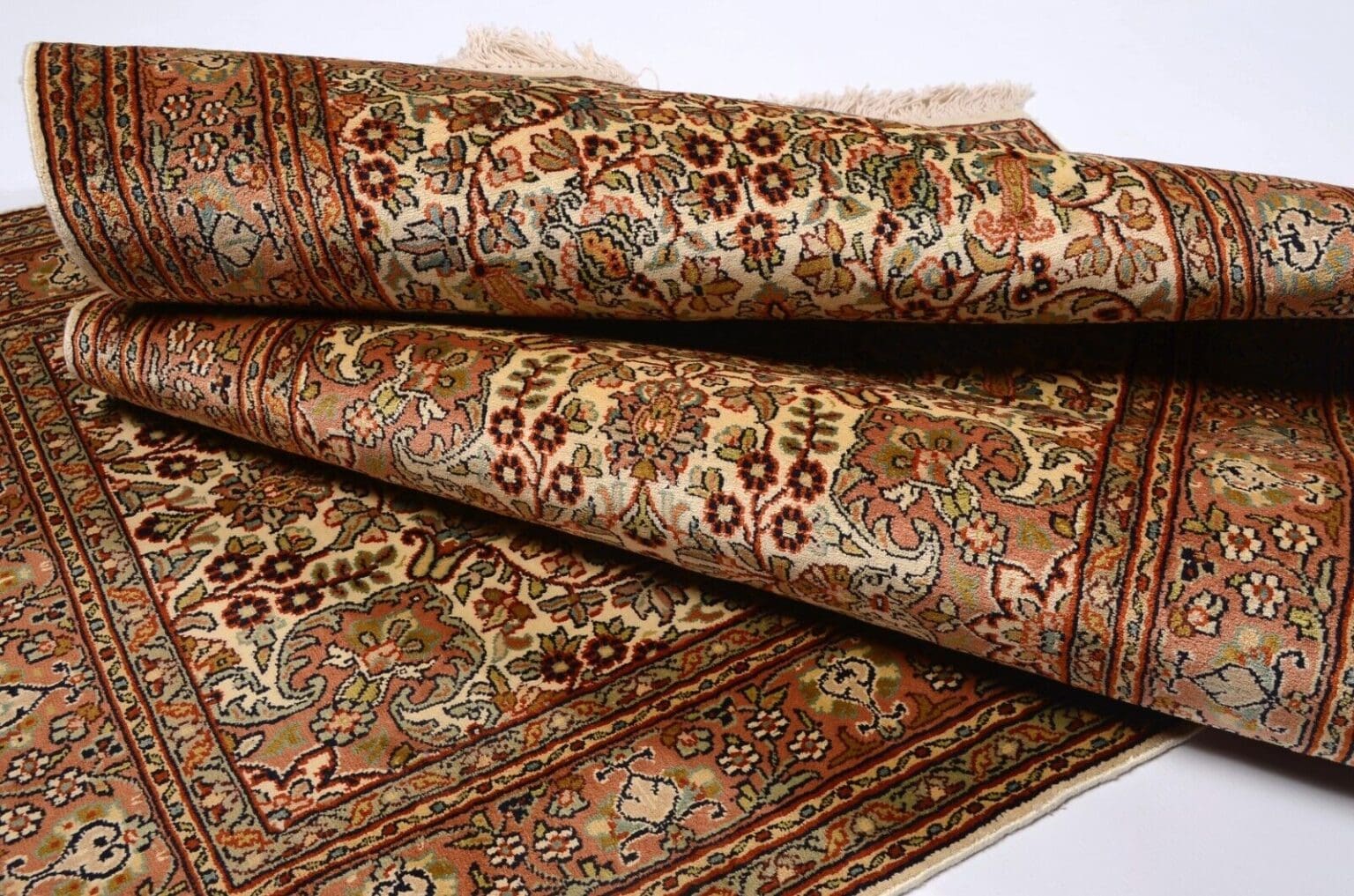 Orientteppich 219 x 76 cm Seide handgeknüpft