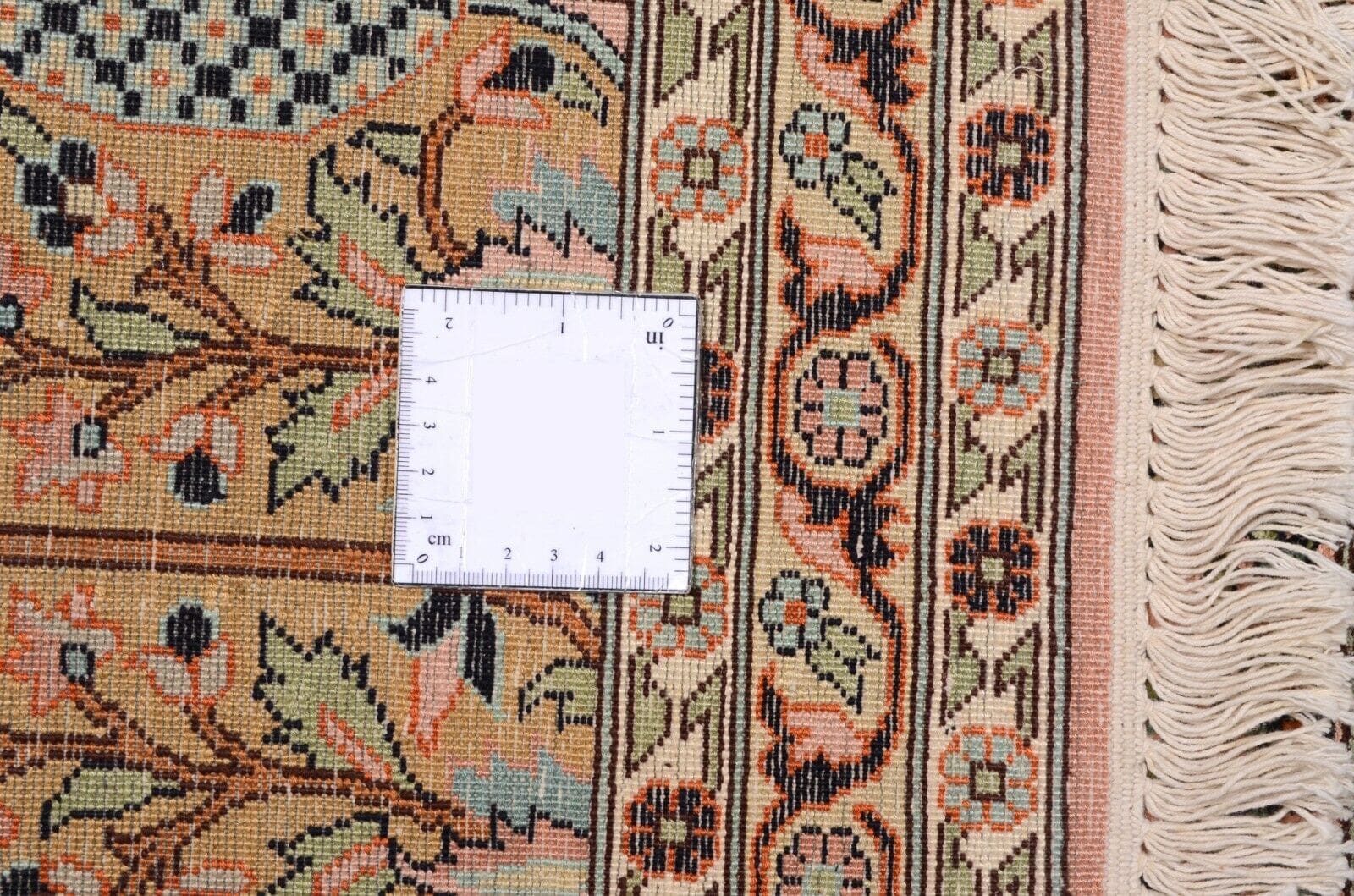 Orientteppich Kaschmir 210 x 76 cm Seide handgeknüpft