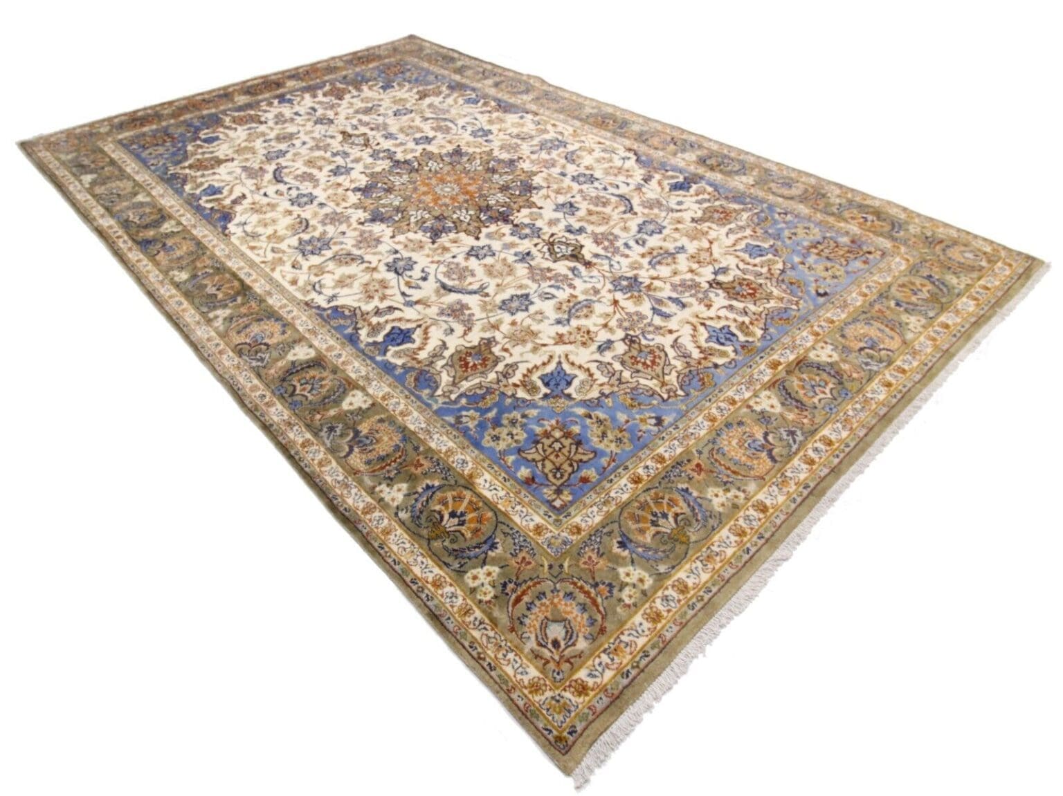 Perserteppich Isfahan 381 x 255 cm Wolle handgeknüpft