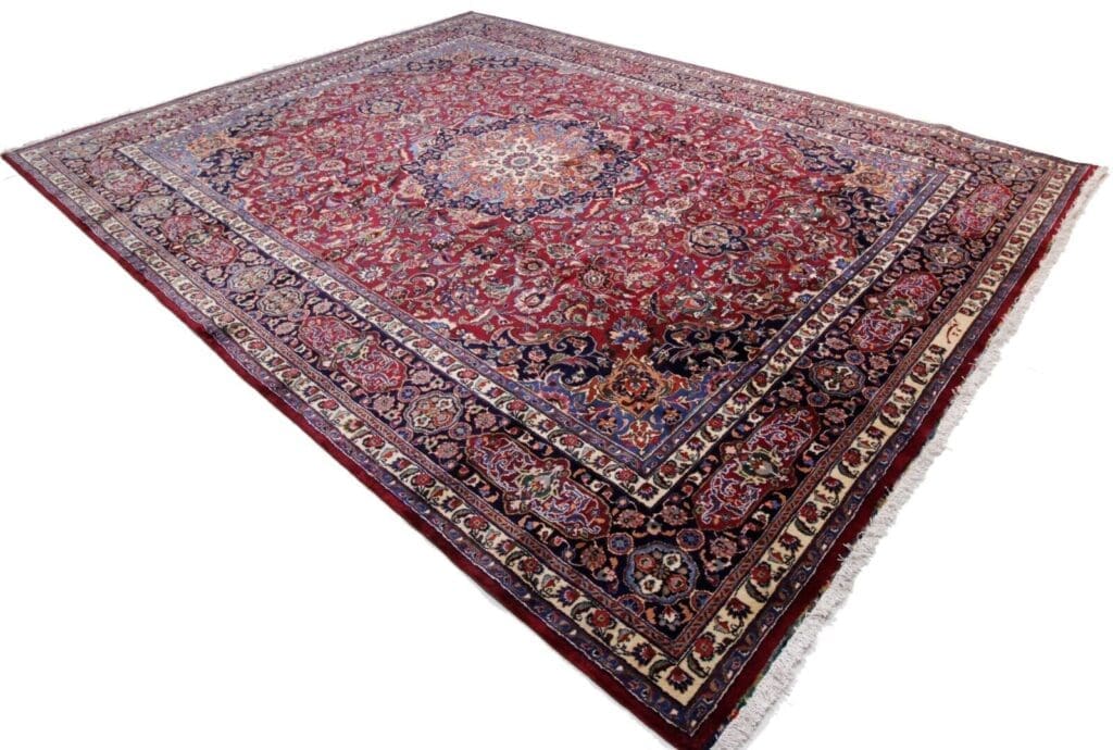 Perserteppich Mashad 406 x 296 cm Wolle handgeknüpft