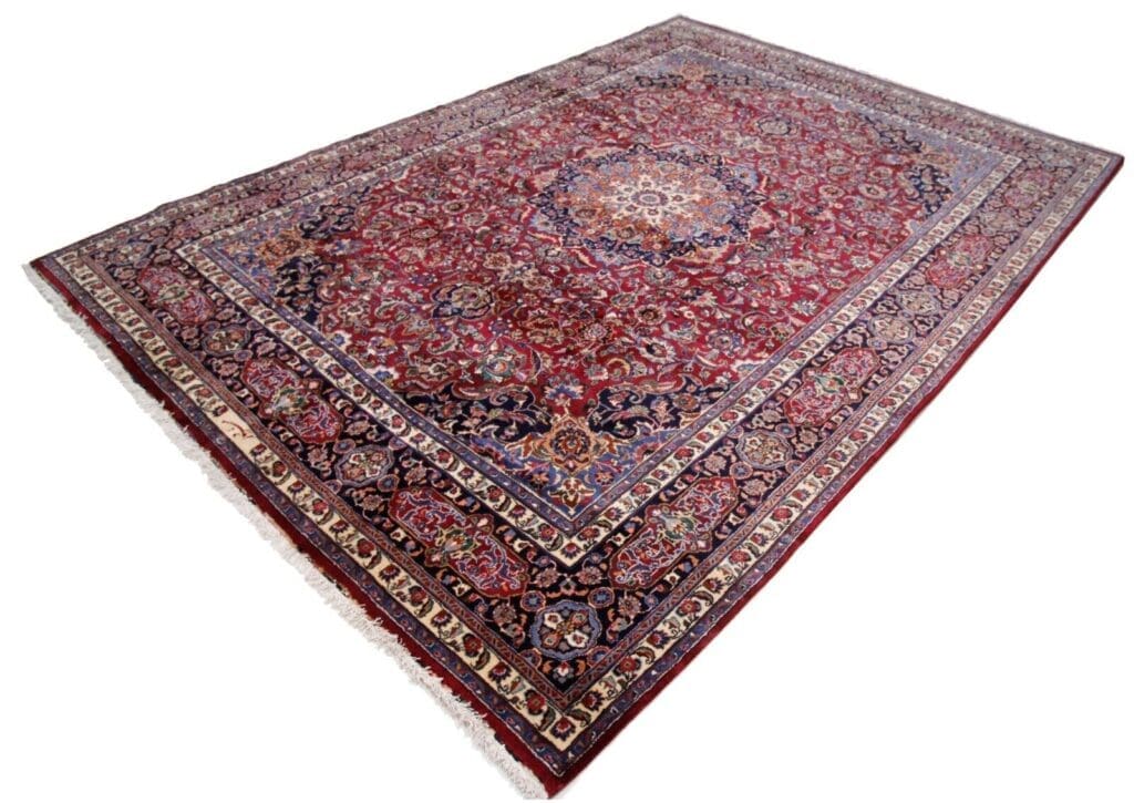 Perserteppich Mashad 406 x 296 cm Wolle handgeknüpft