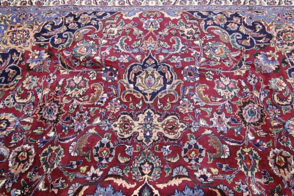 Perserteppich Mashad 406 x 296 cm Wolle handgeknüpft