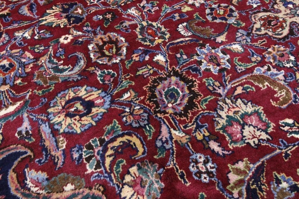 Perserteppich Mashad 406 x 296 cm Wolle handgeknüpft