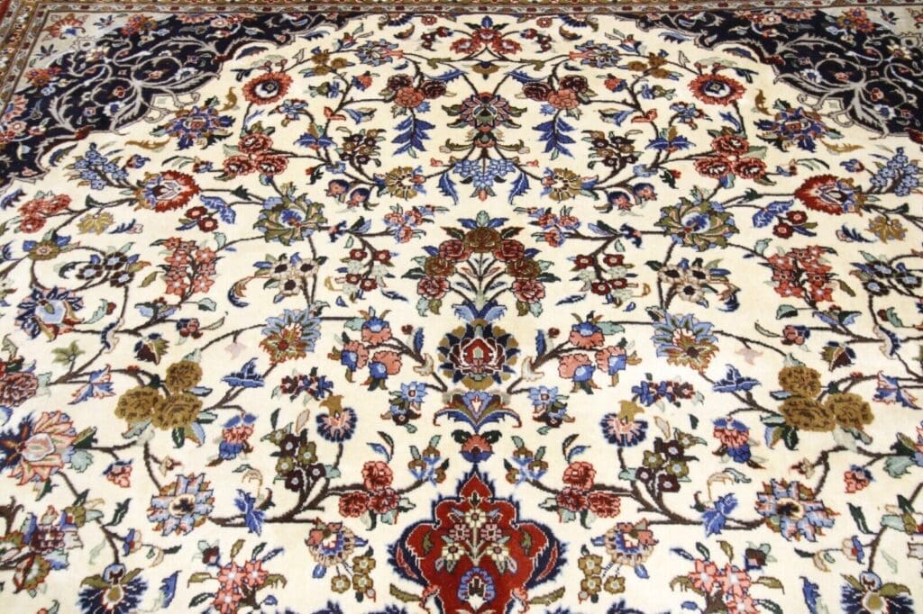 Perserteppich Keshan 395 x 298 cm Wolle handgeknüpft