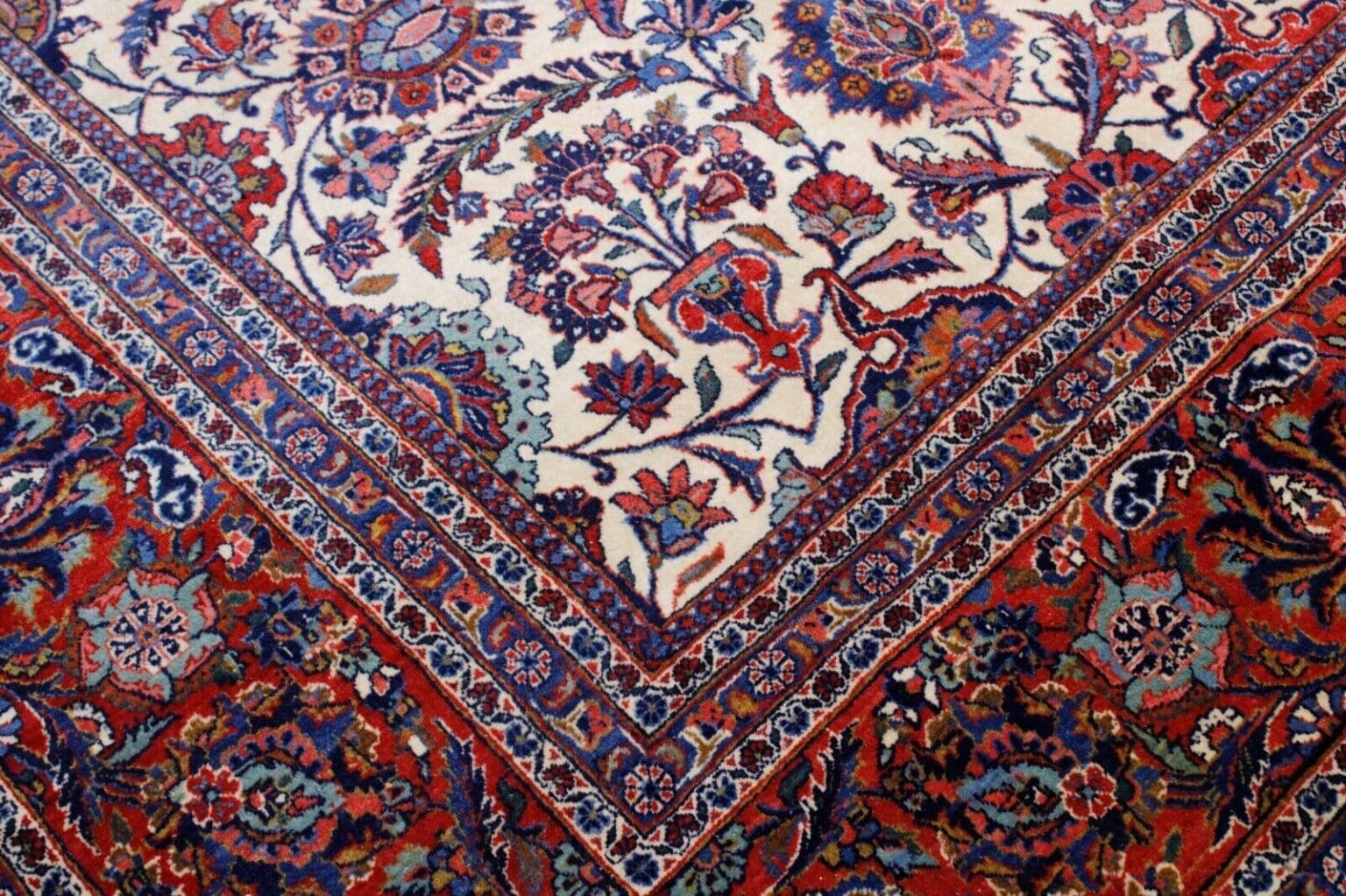 Perserteppich Keshan 385 x 260 cm Wolle handgeknüpft