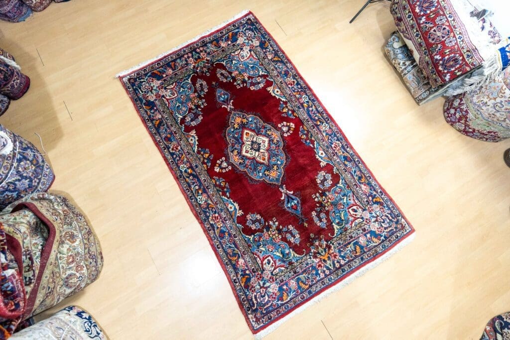 Perserteppich Hamedan 216 x 130 cm Wolle handgeknüpft