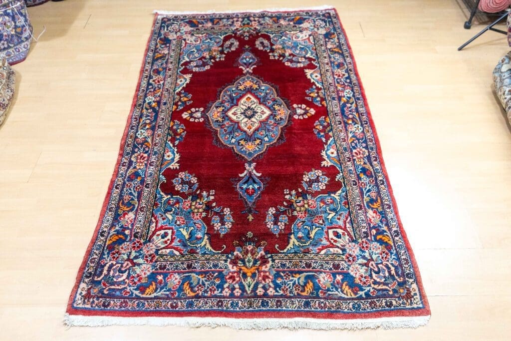 Perserteppich Hamedan 216 x 130 cm Wolle handgeknüpft