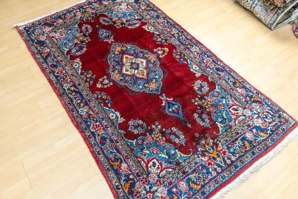 Perserteppich Hamedan 216 x 130 cm Wolle handgeknüpft