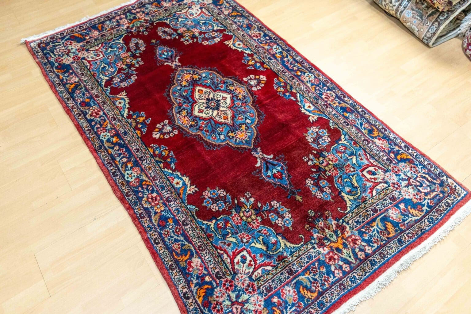 Perserteppich Hamedan 216 x 130 cm Wolle handgeknüpft