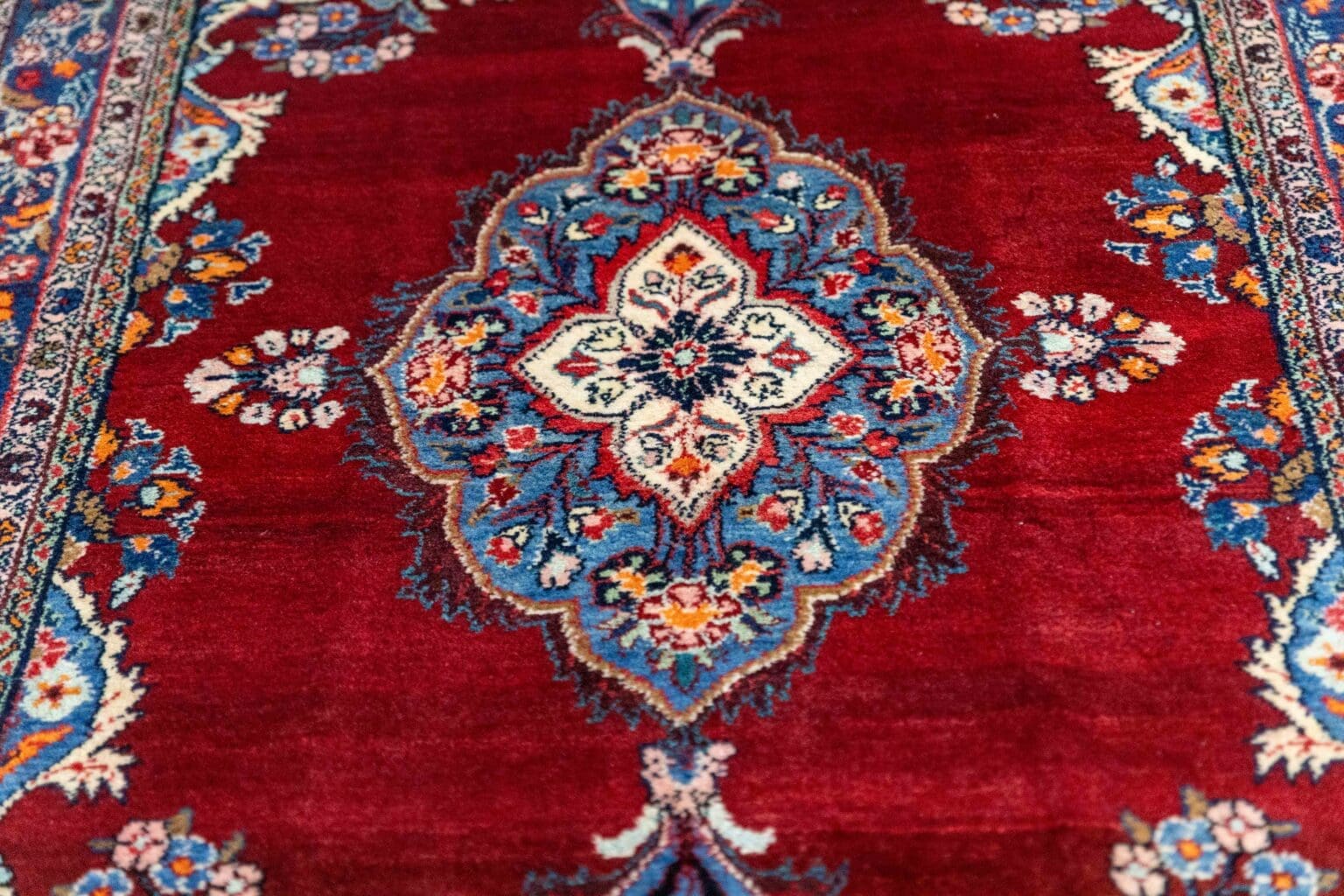 Perserteppich Hamedan 216 x 130 cm Wolle handgeknüpft