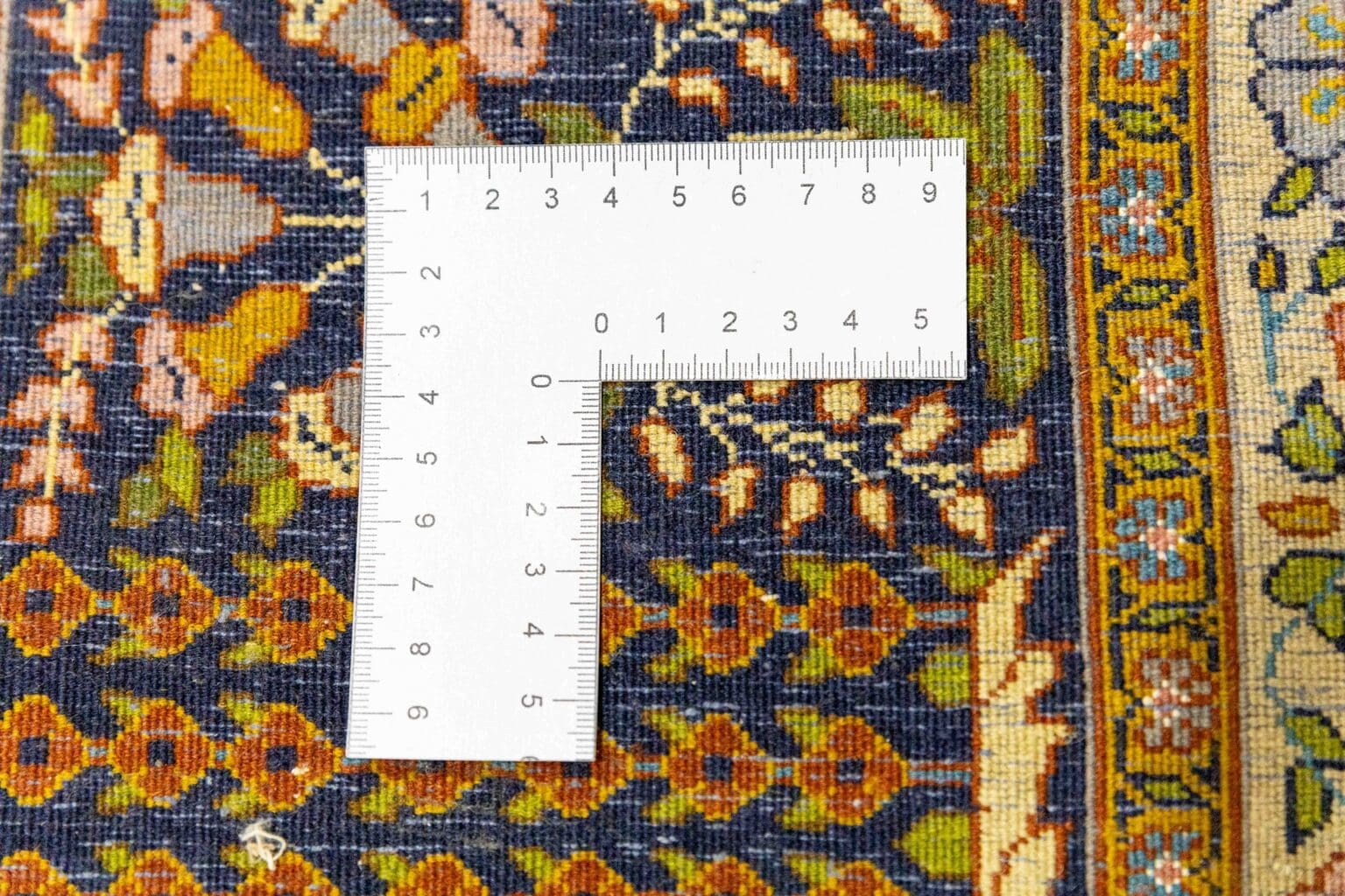 Orientteppich Kaschmir 280x173 cm Seide handgeknüpft (Verkauft)