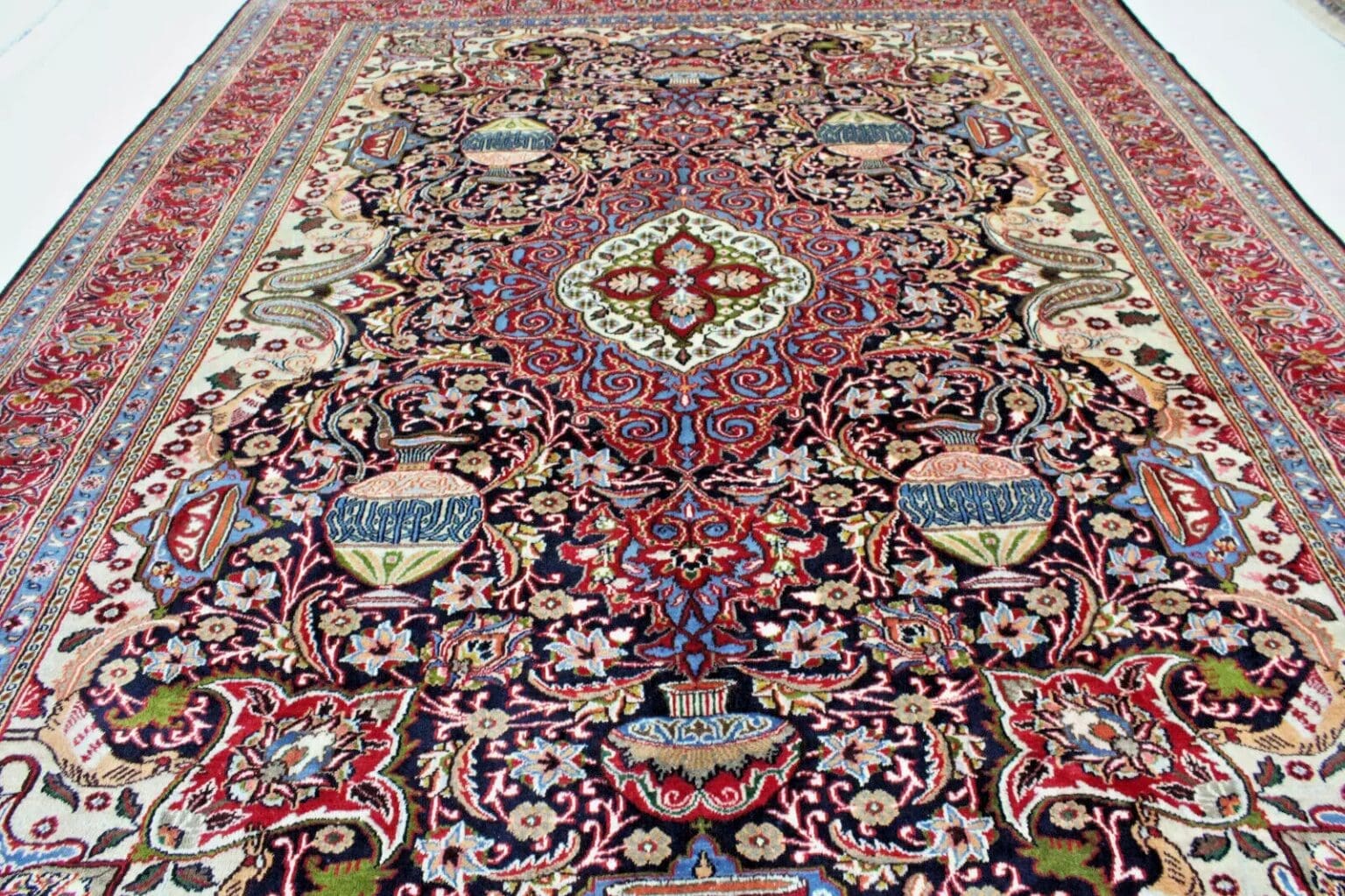 Perserteppich Kashmar 382 x 291 cm Wolle handgeknüpft