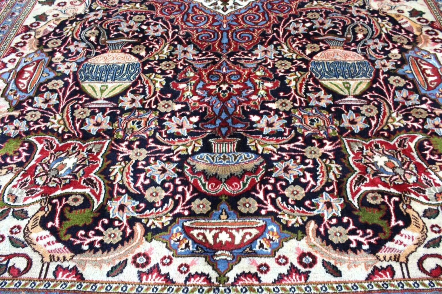 Perserteppich Kashmar 382 x 291 cm Wolle handgeknüpft