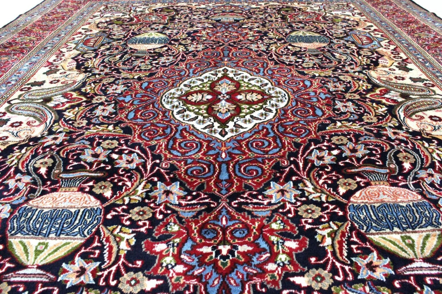 Perserteppich Kashmar 382 x 291 cm Wolle handgeknüpft