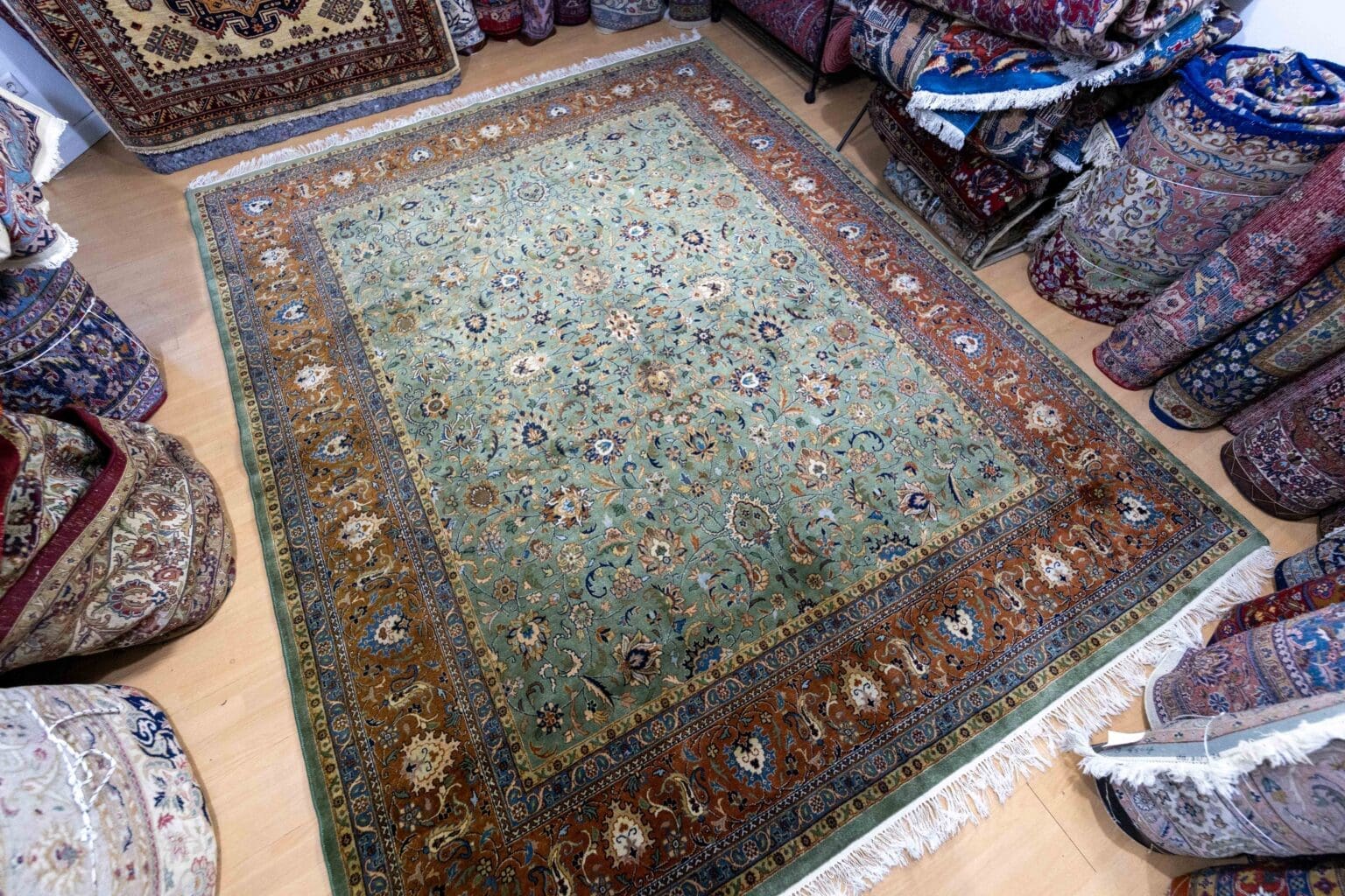 Perserteppich Täbriz 311x249cm Wolle handgeknüpft