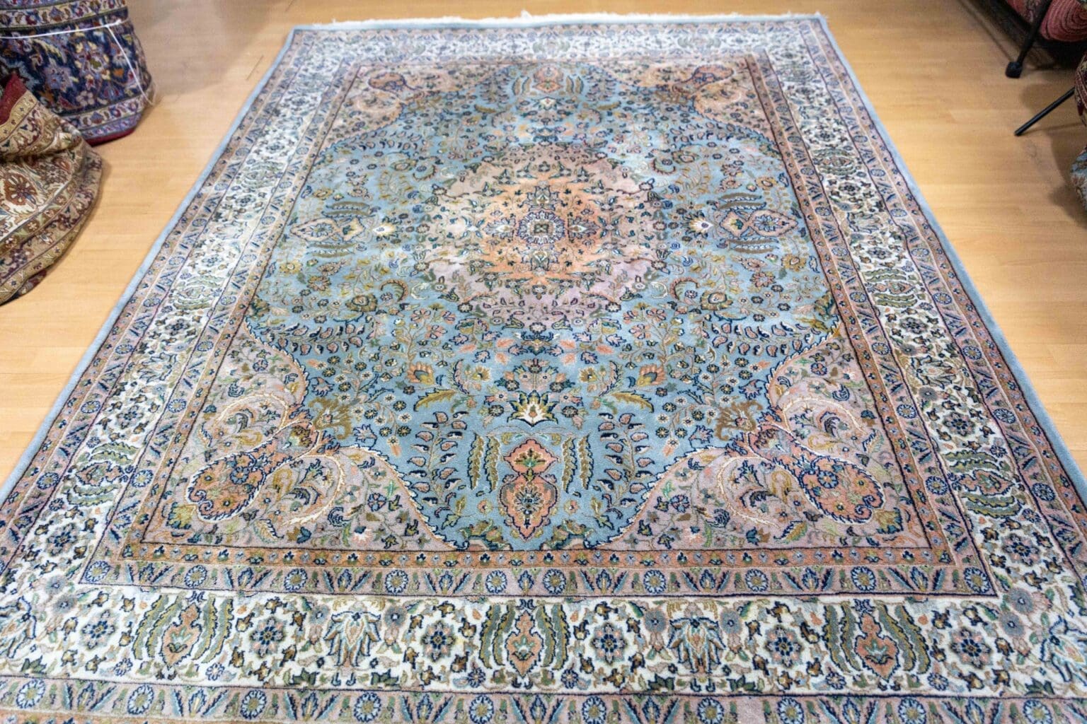 Orientteppich Indien 249 x 198 cm Wolle handgeknüpft