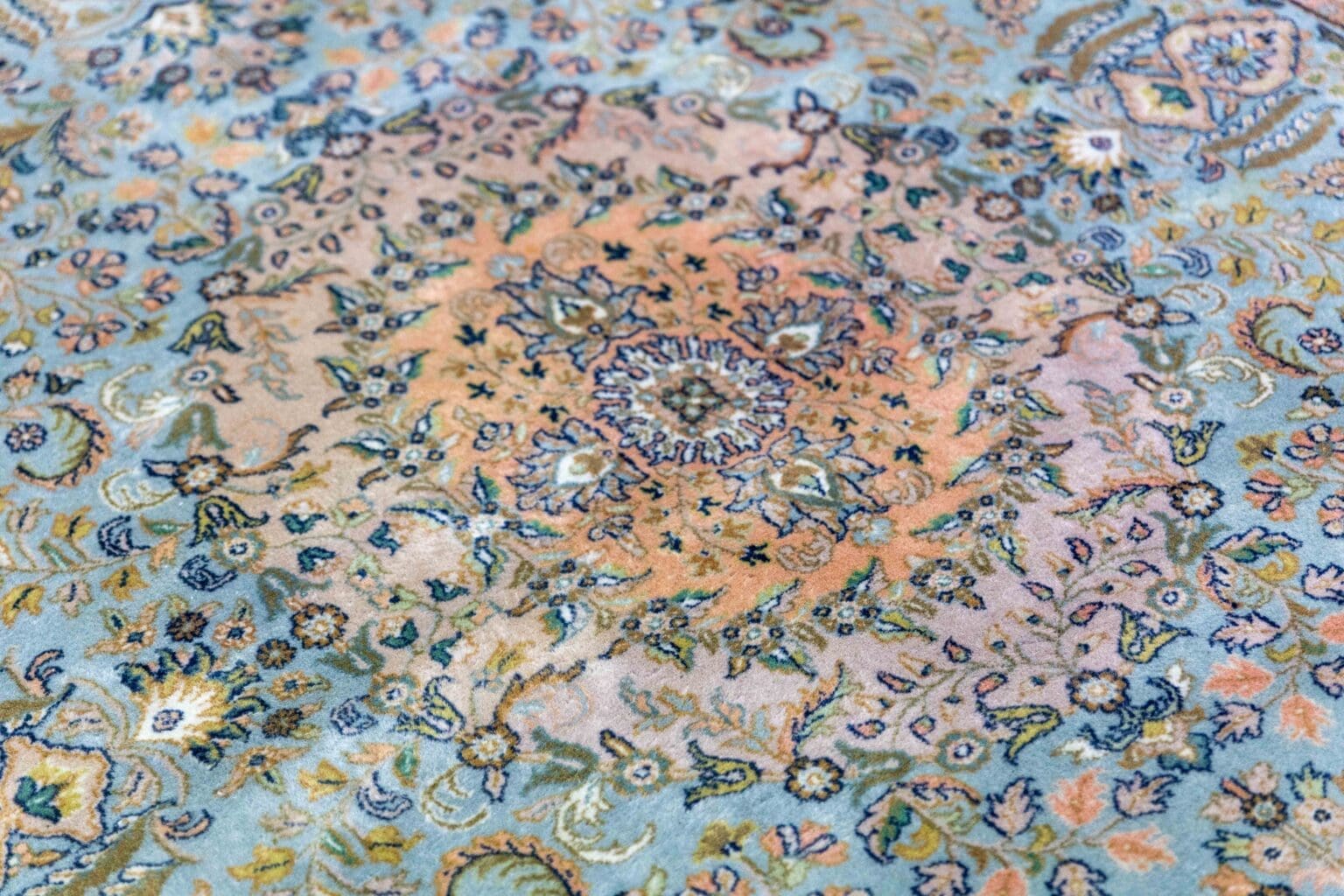 Orientteppich Indien 249 x 198 cm Wolle handgeknüpft