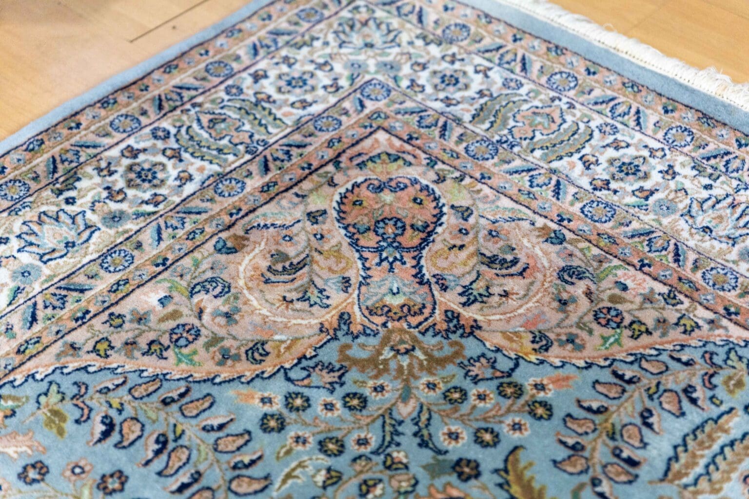 Orientteppich Indien 249 x 198 cm Wolle handgeknüpft