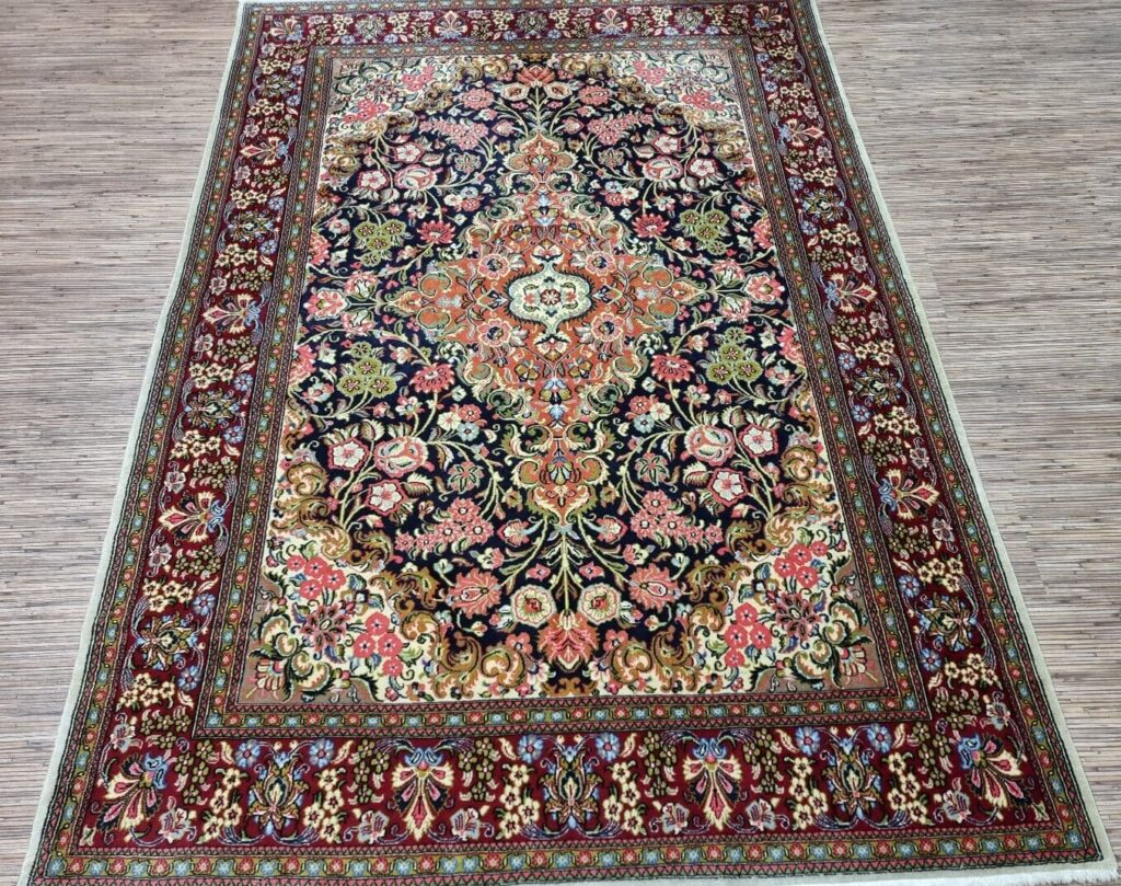 Perserteppich Ghom 212x147 cm Wolle handgeknüpft