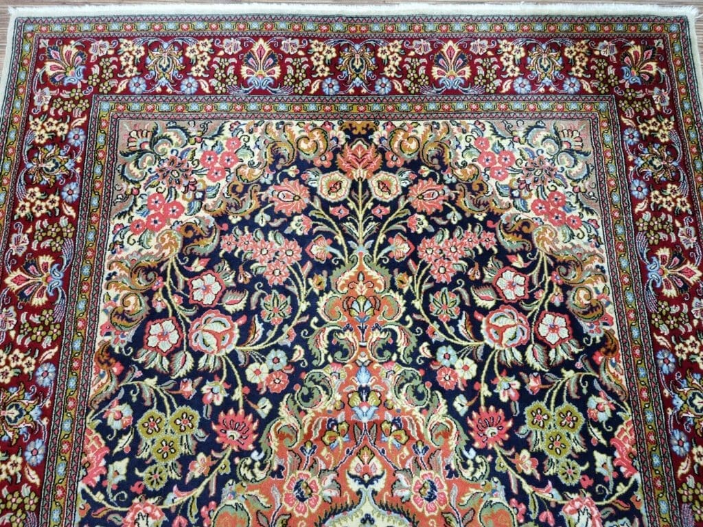 Perserteppich Ghom 212x147 cm Wolle handgeknüpft