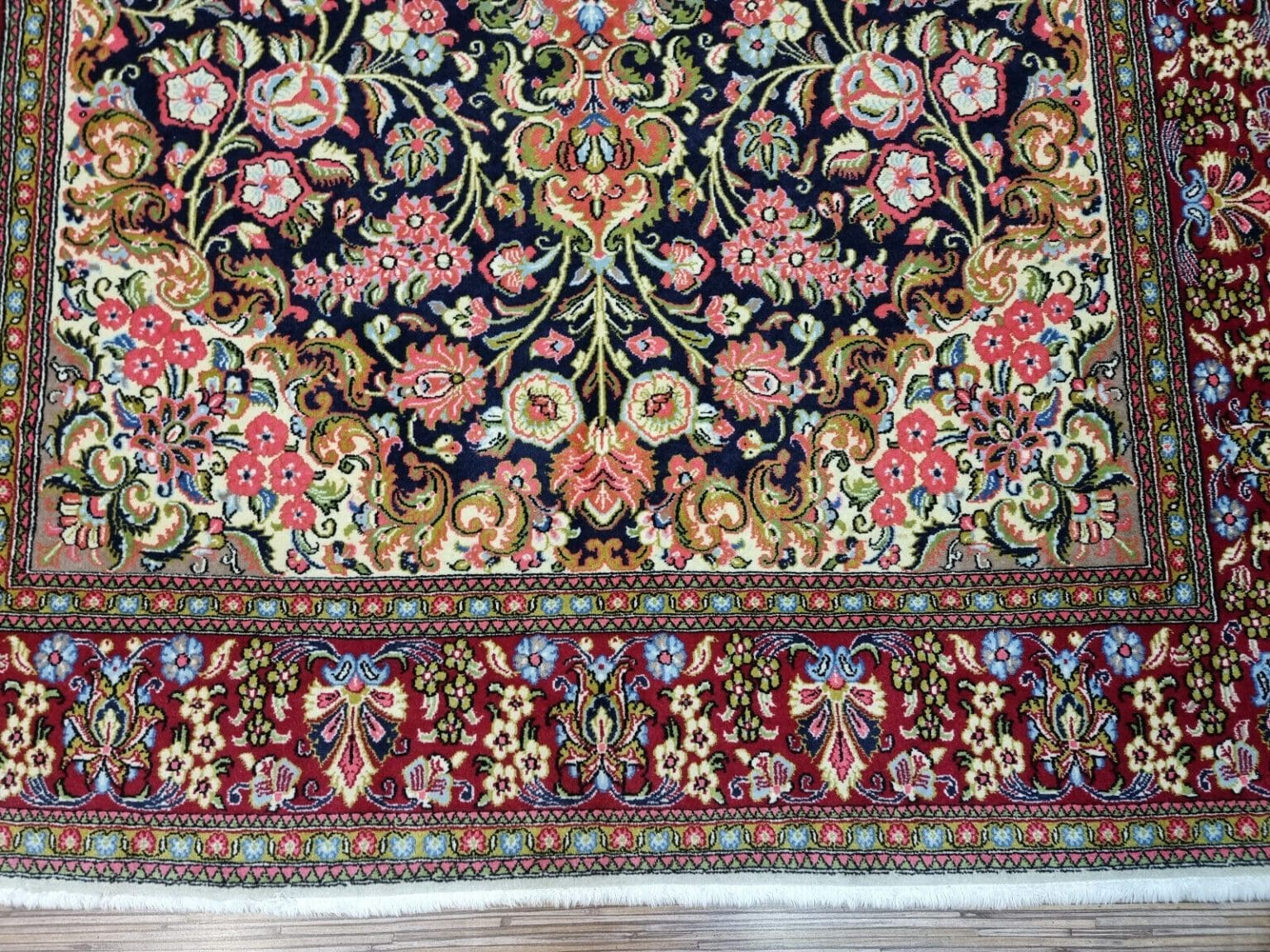 Perserteppich Ghom 212x147 cm Wolle handgeknüpft