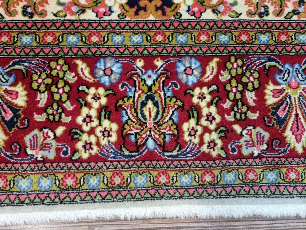 Perserteppich Ghom 212x147 cm Wolle handgeknüpft