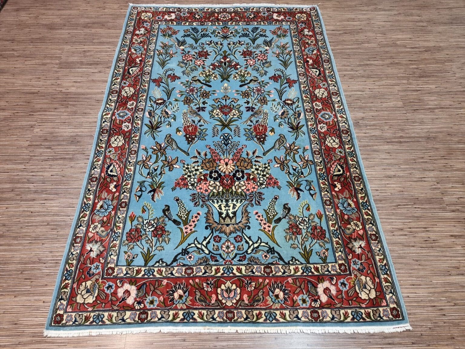 Perserteppich Ghom 210 x 137 cm Schurwolle handgeknüpft