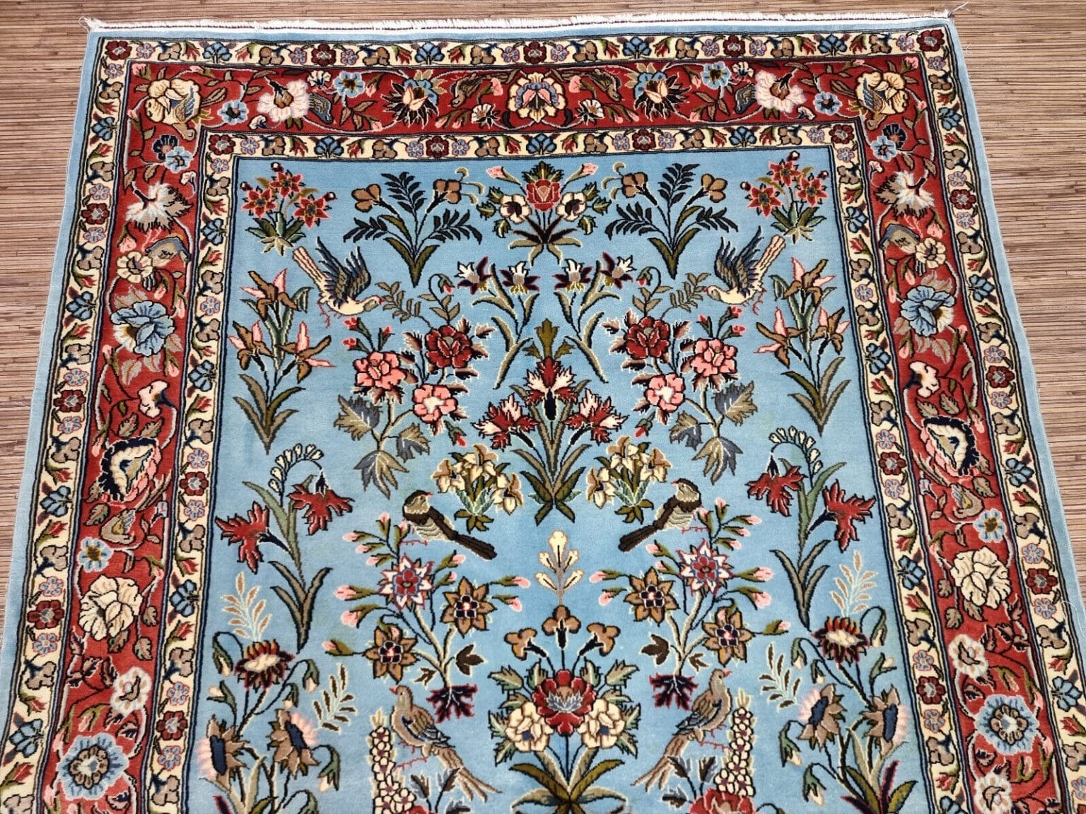 Perserteppich Ghom 210 x 137 cm Schurwolle handgeknüpft