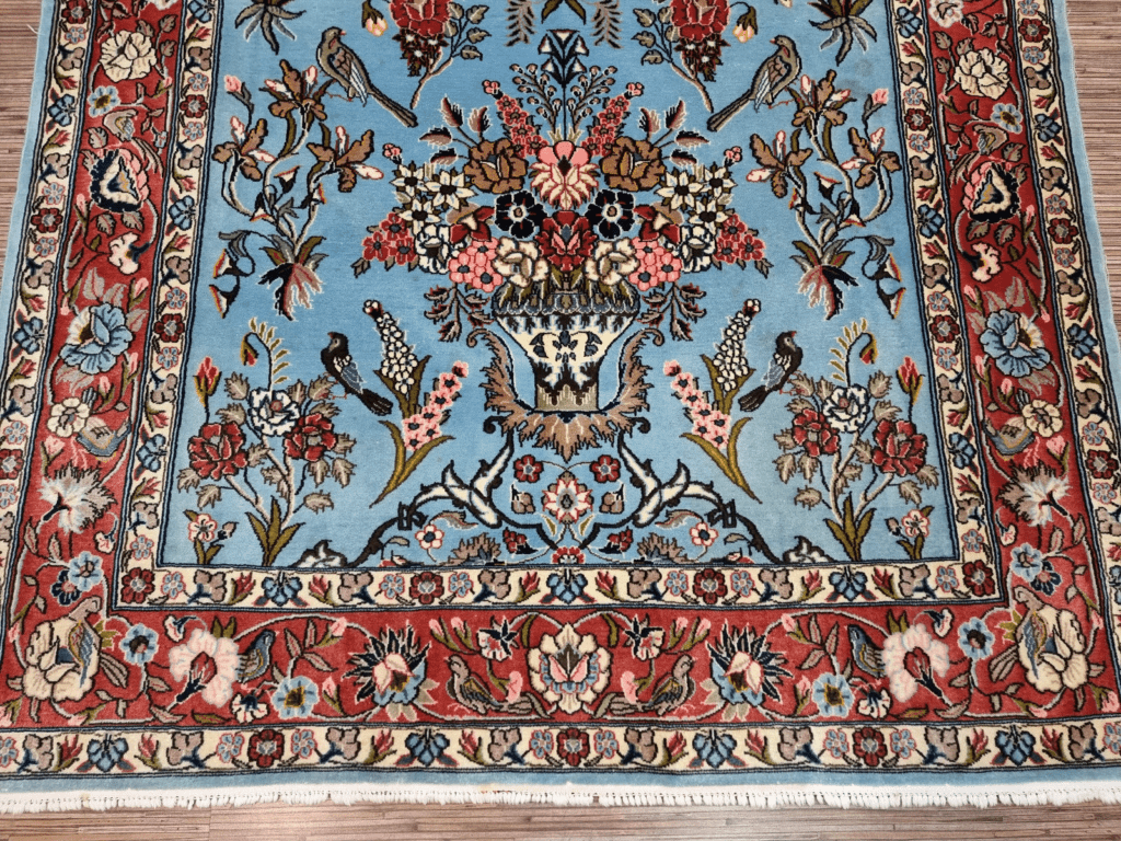 Perserteppich Ghom 210 x 137 cm Schurwolle handgeknüpft