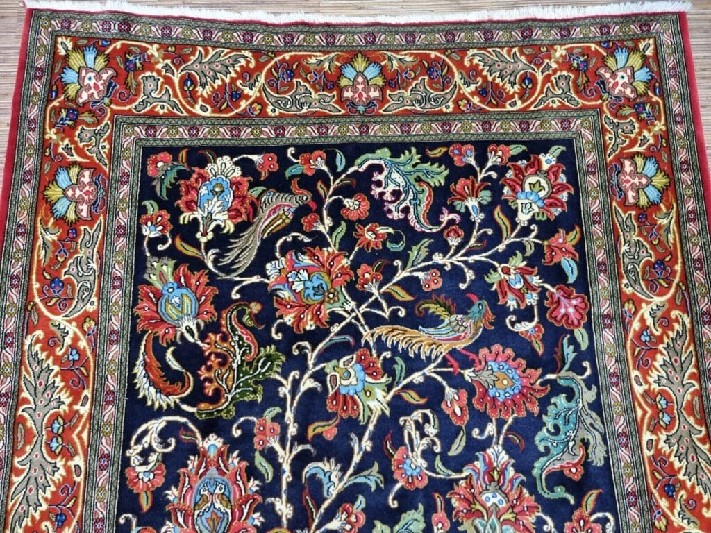 Perserteppich Ghom 203x138 cm Wolle handgeknüpft