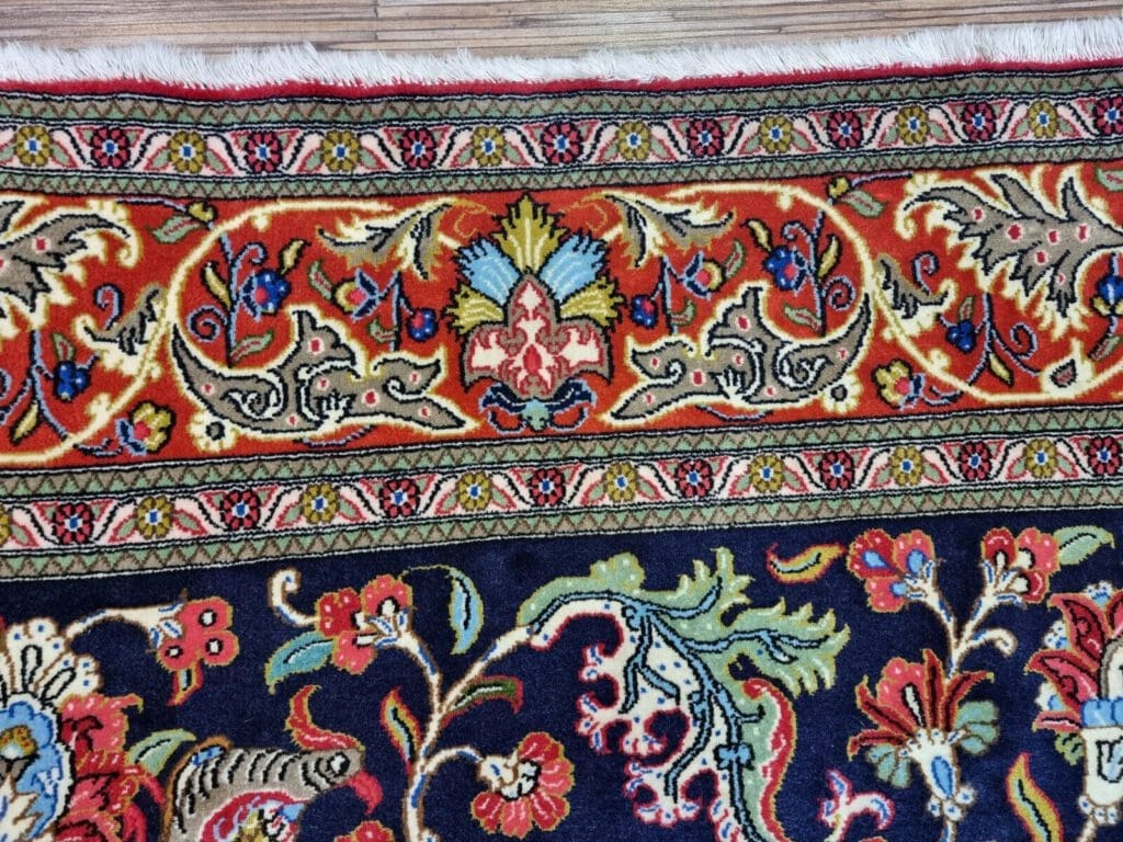 Perserteppich Ghom 203x138 cm Wolle handgeknüpft