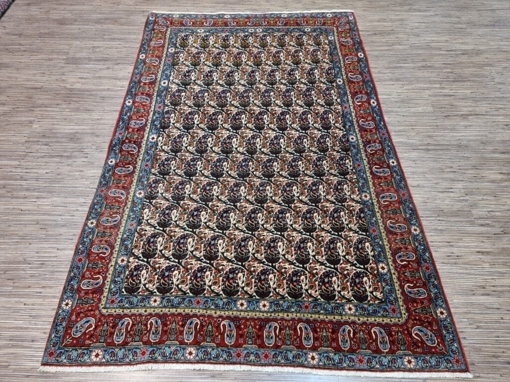 Perserteppich Ghom 207x135 cm Wolle handgeknüpft