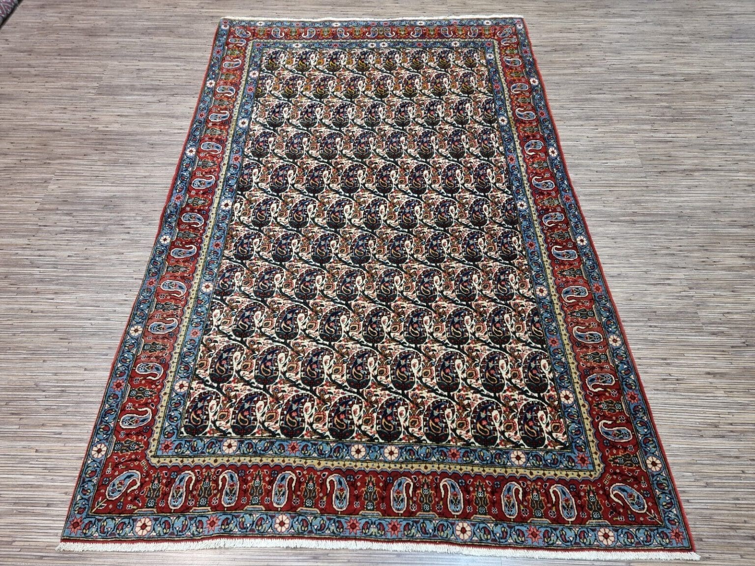 Perserteppich Ghom 207x135 cm Wolle handgeknüpft
