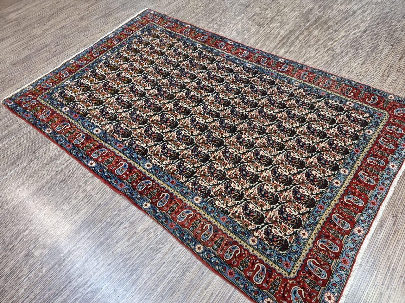 Perserteppich Ghom 207x135 cm Wolle handgeknüpft