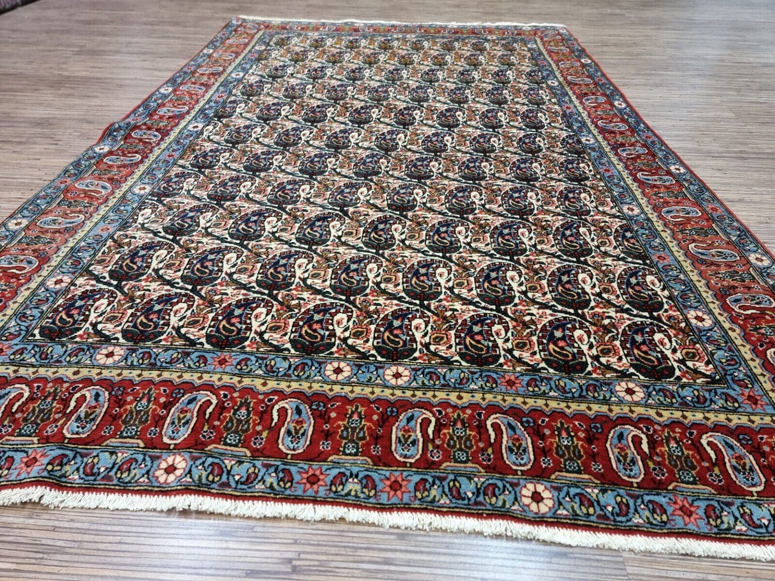 Perserteppich Ghom 207x135 cm Wolle handgeknüpft