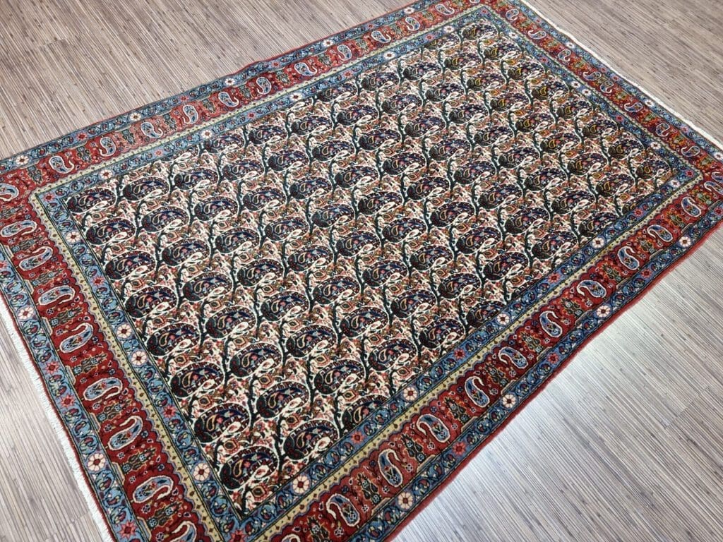 Perserteppich Ghom 207x135 cm Wolle handgeknüpft