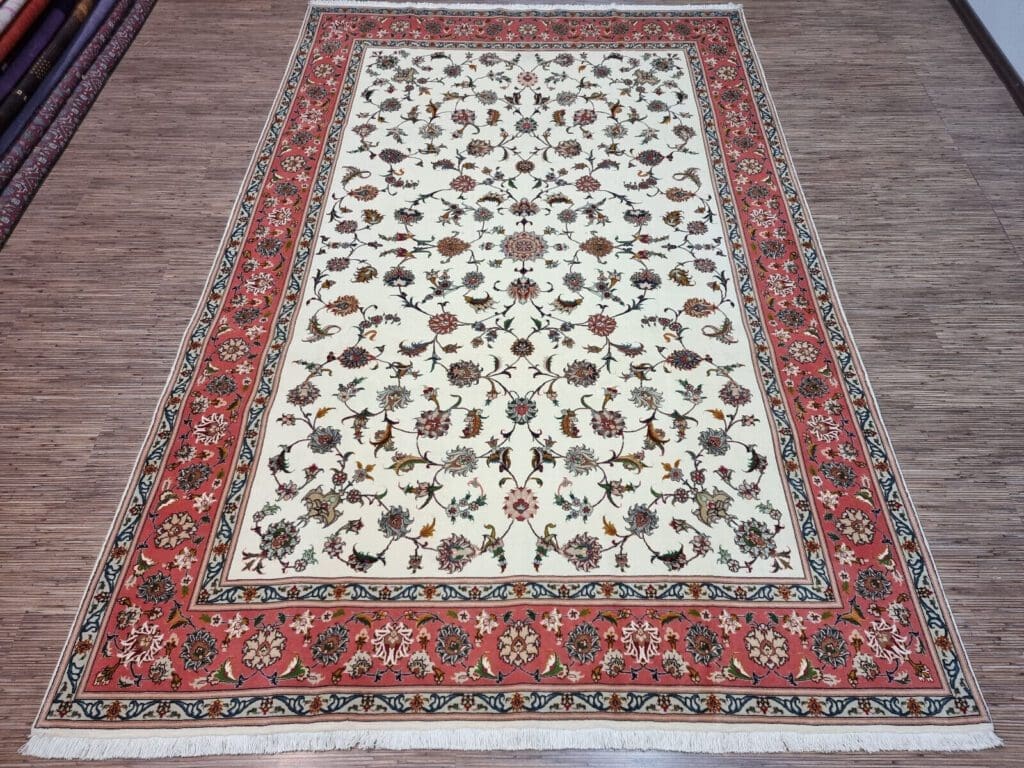 Perserteppich Täbriz 305x202 cm Korkwolle handgeknüpft