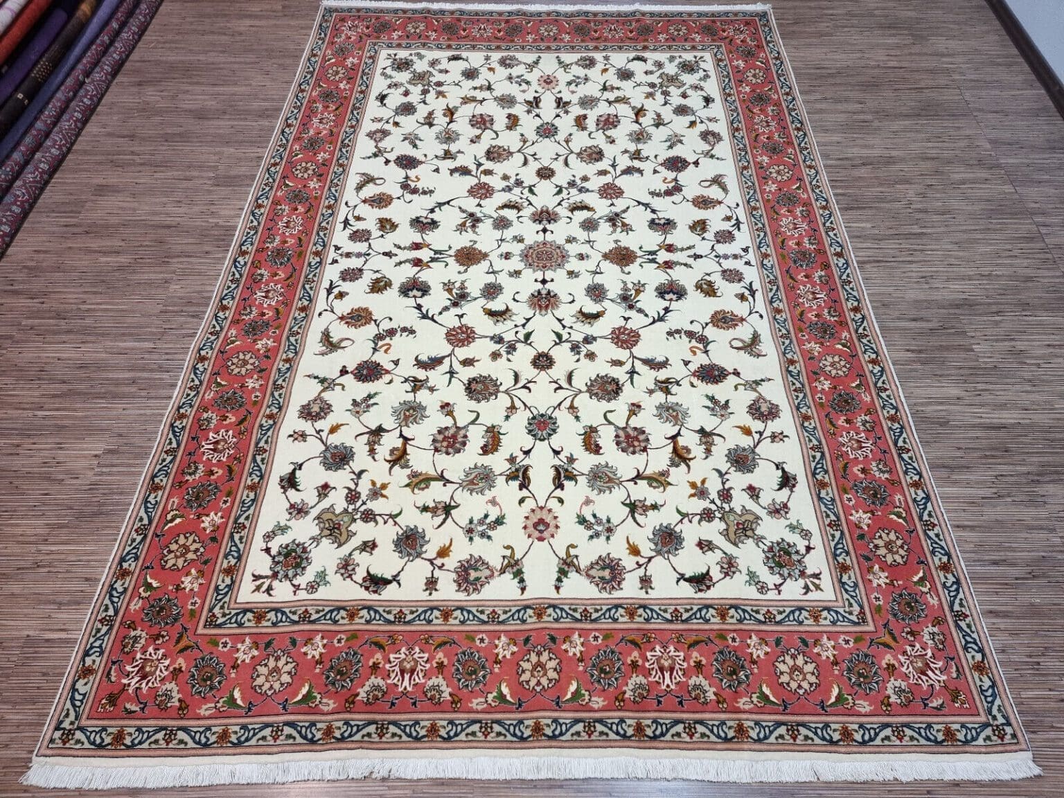 Perserteppich Täbriz 305x202 cm Korkwolle handgeknüpft