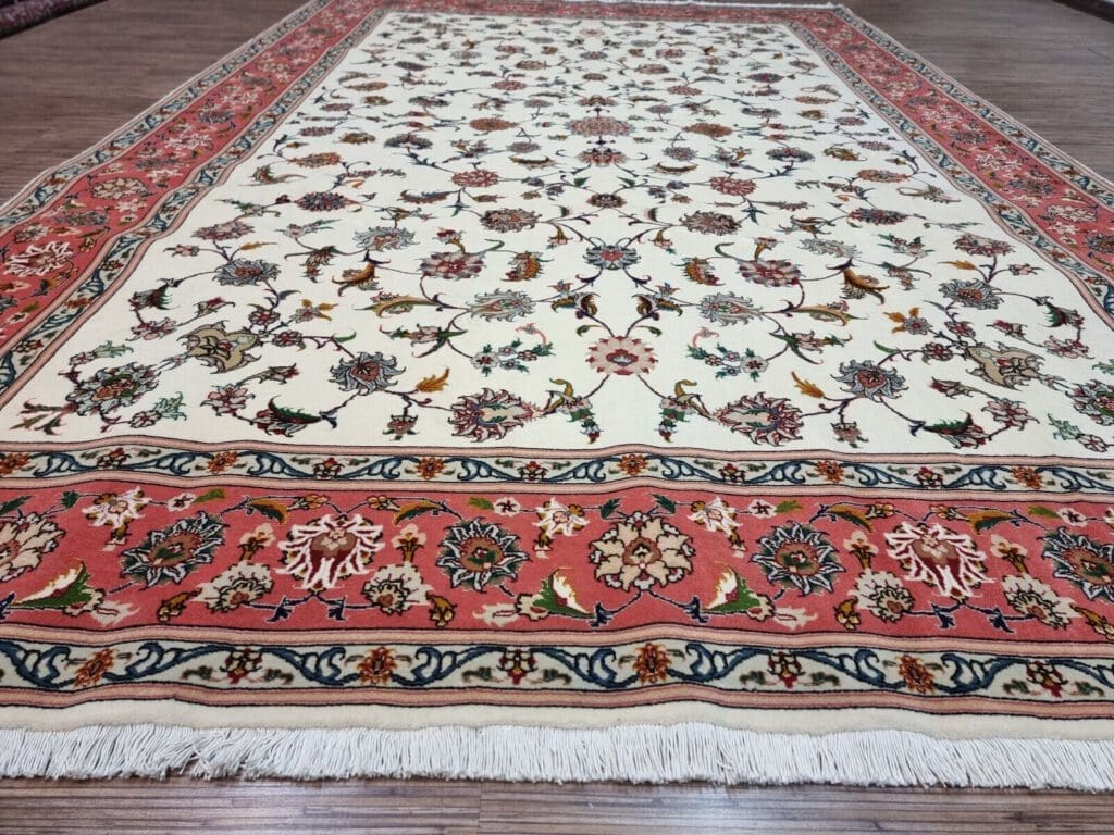 Perserteppich Täbriz 305x202 cm Korkwolle handgeknüpft