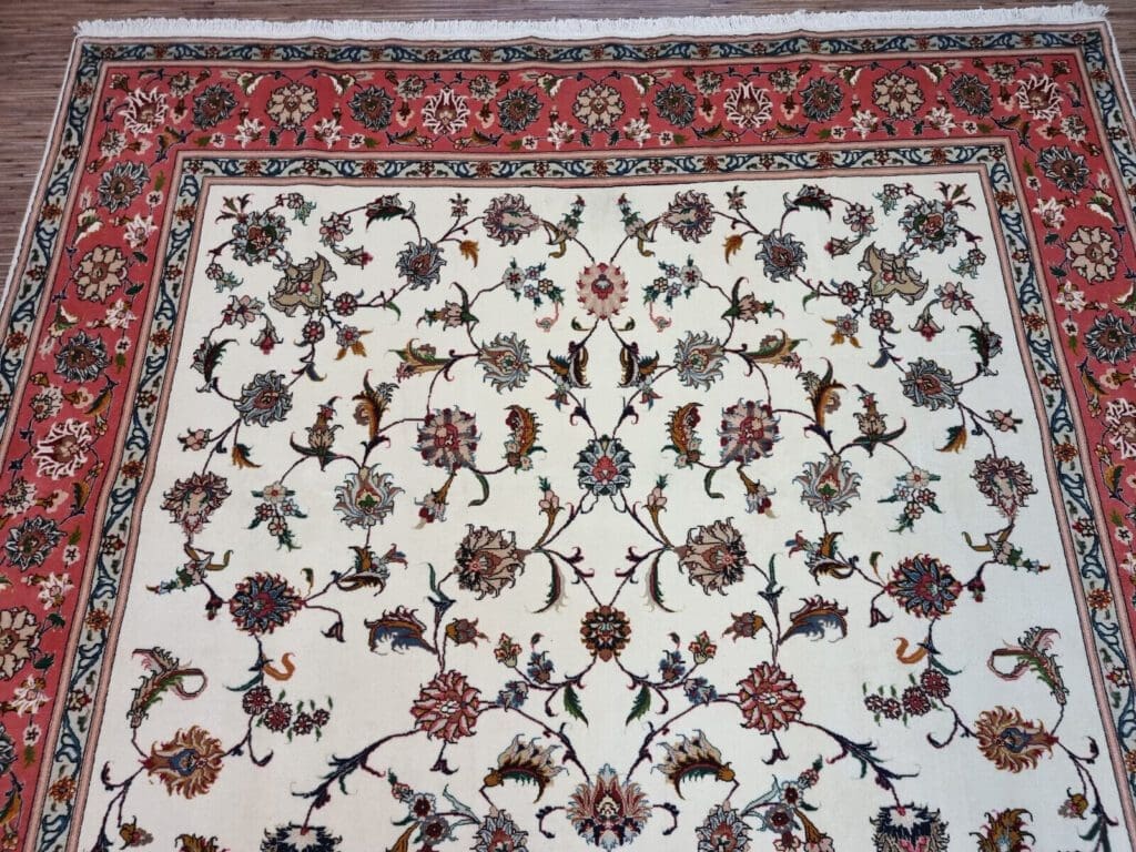 Perserteppich Täbriz 305x202 cm Korkwolle handgeknüpft